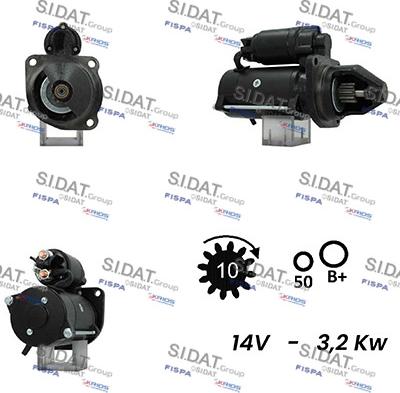 Sidat S12ML0465A2 - Starter autospares.lv