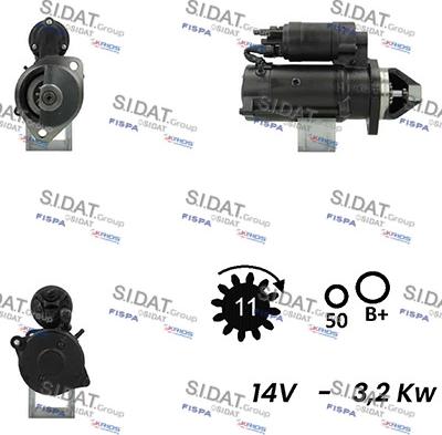 Sidat S12ML0667A2 - Starter autospares.lv