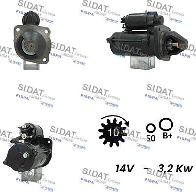 Sidat S12ML0388A2 - Starter autospares.lv