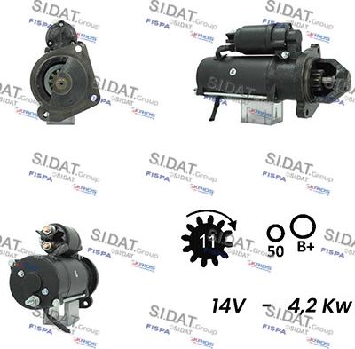 Sidat S12ML0299A2 - Starter autospares.lv