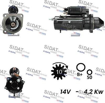 Sidat S12ML0292A2 - Starter autospares.lv