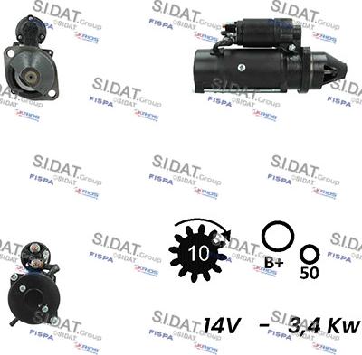 Sidat S12ML0289A2 - Starter autospares.lv