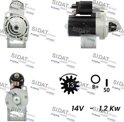 Sidat S12ML0721A2 - Starter autospares.lv