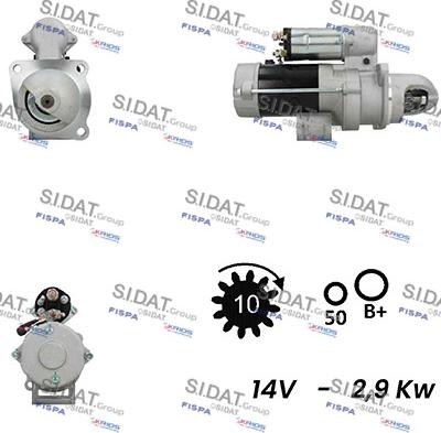 Sidat S12NK0355A2 - Starter autospares.lv