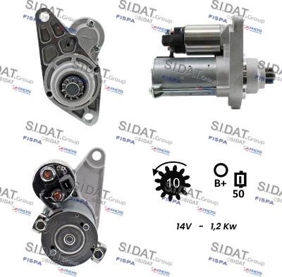 Sidat S12VA0442A2 - Starter autospares.lv