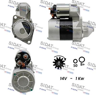 Sidat S12VA0048 - Starter autospares.lv