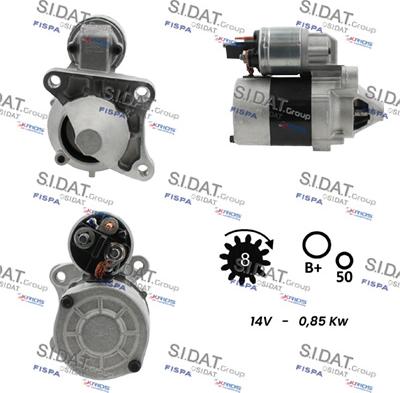 Sidat S12VA0061 - Starter autospares.lv