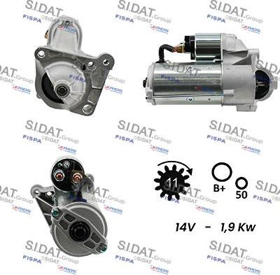 Sidat S12VA0062A2 - Starter autospares.lv