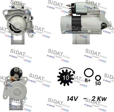 Sidat S12VA0031A2 - Starter autospares.lv