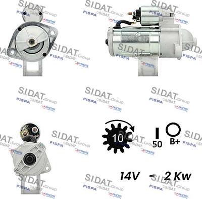 Sidat S12VA0024A2 - Starter autospares.lv