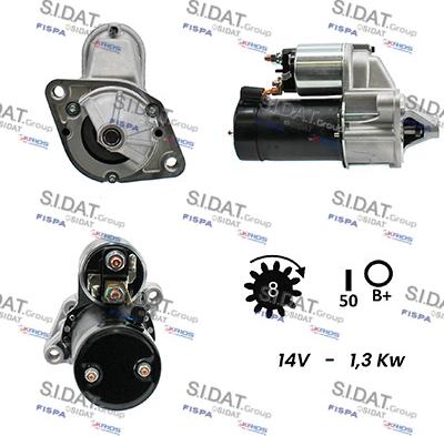 Sidat S12VA0159A2 - Starter autospares.lv