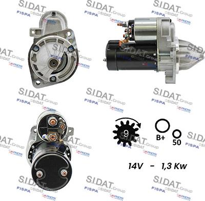 Sidat S12VA0118A2 - Starter autospares.lv