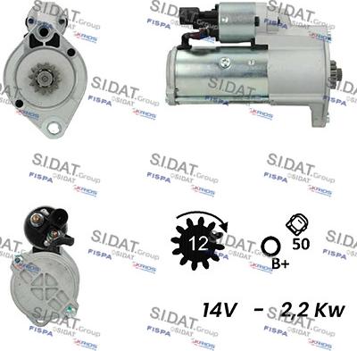 Sidat S12VA0178A2 - Starter autospares.lv