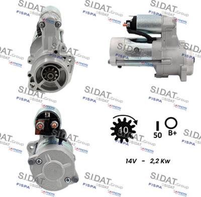 Sidat S12VA0840A2 - Starter autospares.lv