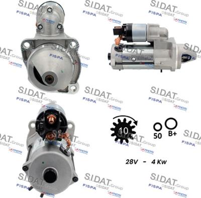 Sidat S24BH0049 - Starter autospares.lv