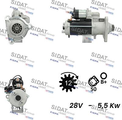 Sidat S24BH0066A2 - Starter autospares.lv