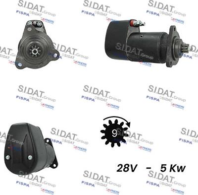 Sidat S24BH0060A2 - Starter autospares.lv