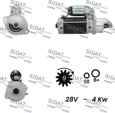 Sidat S24BH0062A2 - Starter autospares.lv