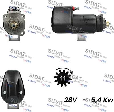 Sidat S24BH0024A2 - Starter autospares.lv