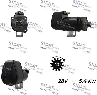 Sidat S24BH0025A2 - Starter autospares.lv