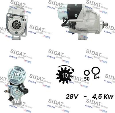 Sidat S24DE0093A2 - Starter autospares.lv