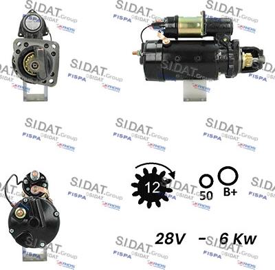 Sidat S24DR0090A2 - Starter autospares.lv