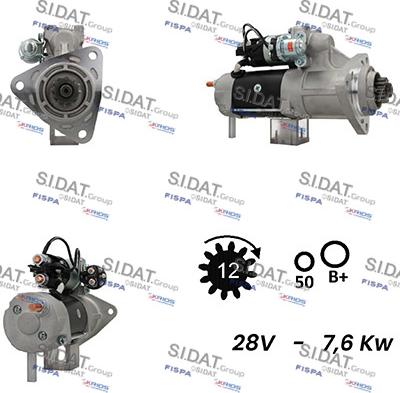 Sidat S24DR0097A2 - Starter autospares.lv