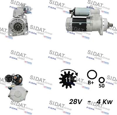 Sidat S24DR0070A2 - Starter autospares.lv