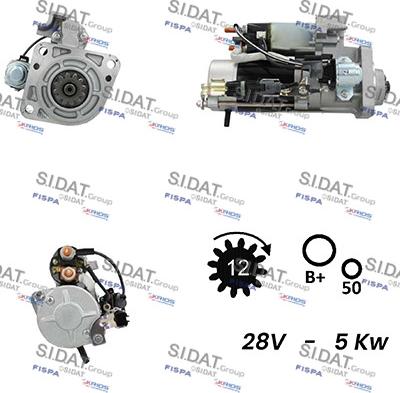 Sidat S24MH0068A2 - Starter autospares.lv