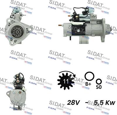 Sidat S24MH0084A2 - Starter autospares.lv