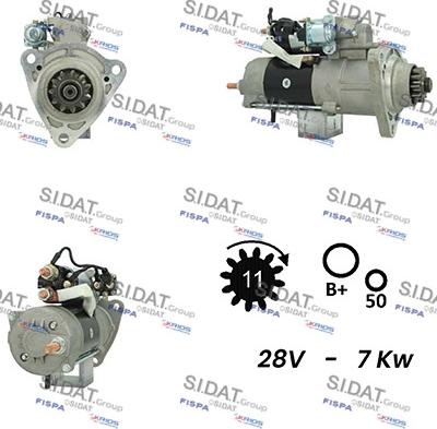 Sidat S24MH0085A2 - Starter autospares.lv