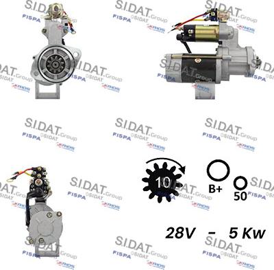 Sidat S24MH0033A2 - Starter autospares.lv