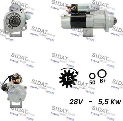 Sidat S24MH0072A2 - Starter autospares.lv