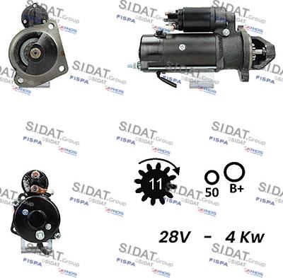 Sidat S24ML0149A2 - Starter autospares.lv