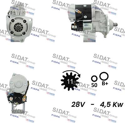 Sidat S24NK0029A2 - Starter autospares.lv