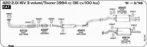 Sigam 023007 - Holder, exhaust system autospares.lv