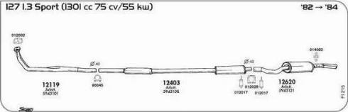 Sigam 012028 - Pipe Connector, exhaust system autospares.lv