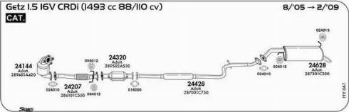 Sigam 024010 - Gasket, exhaust pipe autospares.lv