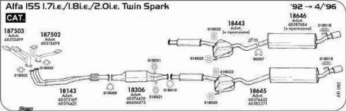 Sigam 018026 - Holder, exhaust system autospares.lv