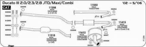 Sigam 020058 - Seal Ring, exhaust pipe autospares.lv