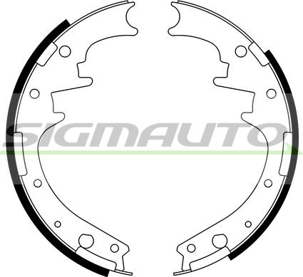 SIGMAUTO SFD581 - Brake Shoe Set autospares.lv