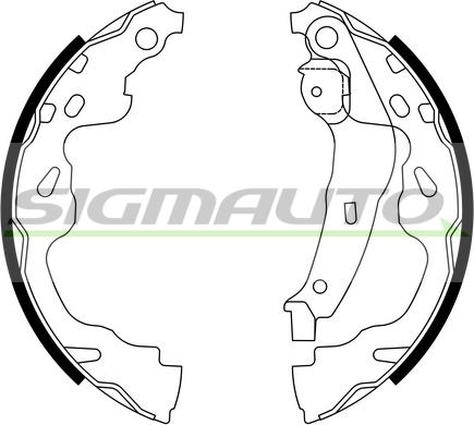 SIGMAUTO SFA961 - Brake Shoe Set autospares.lv