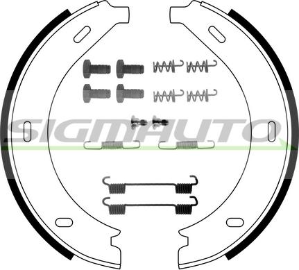 SIGMAUTO SFA305-1 - Brake Shoe Set, parking brake autospares.lv