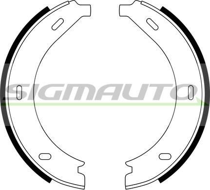 SIGMAUTO SFA305 - Brake Shoe Set, parking brake autospares.lv