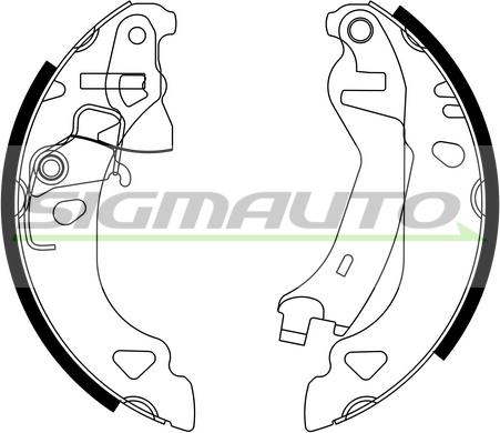 SIGMAUTO SFA174 - Brake Shoe Set autospares.lv