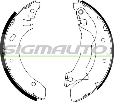 SIGMAUTO SFA228 - Brake Shoe Set autospares.lv