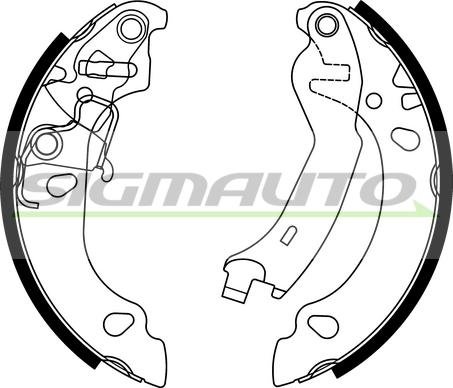 SIGMAUTO SFA151 - Brake Shoe Set autospares.lv