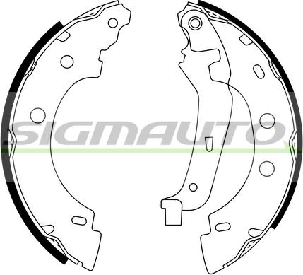 SIGMAUTO SFA400 - Brake Shoe Set autospares.lv