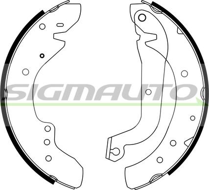 SIGMAUTO SFA179 - Brake Shoe Set autospares.lv