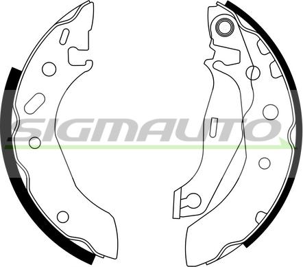 SIGMAUTO SFA235 - Brake Shoe Set autospares.lv